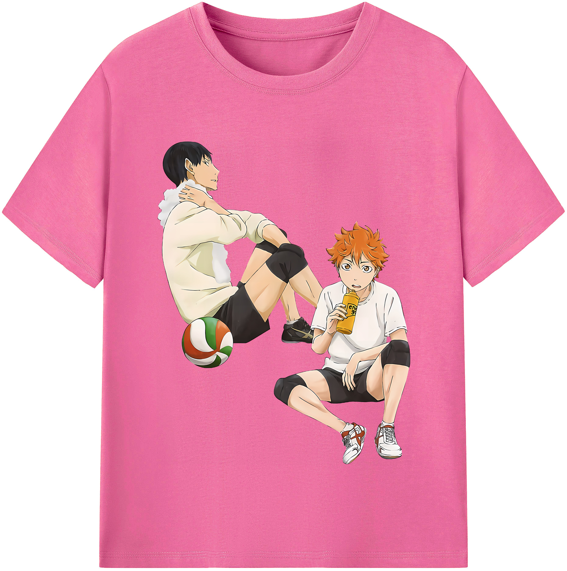 （画像用） ハイキュー!! Haikyu!! レディースカジュアルプリントTシャツ（綿100％）